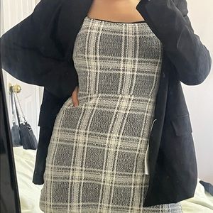UO plaid mini dress